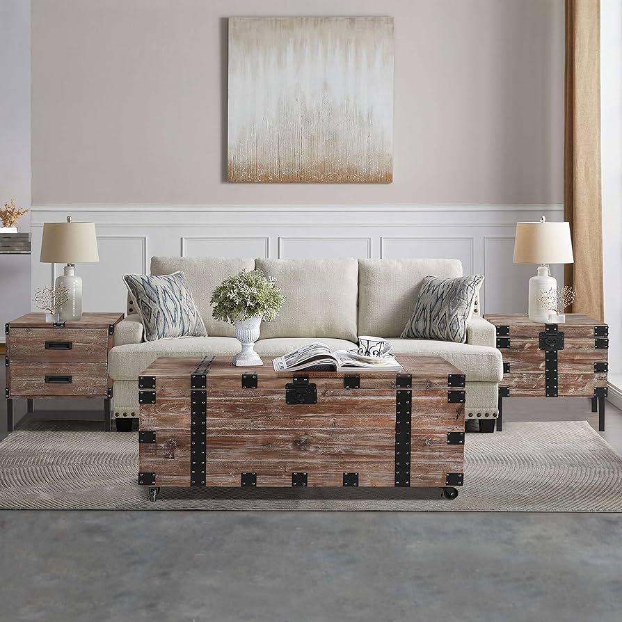 HR752 美品Knot antiques BARK COFFEE TABLE Bark バーク・コーヒーテーブル
